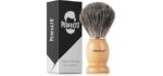 Synthetic Bristles Shaving Brush For Men, Engineered for The Best Shave of Your Life. Shaving Brush - Shave Brush for Wet Shave for Safety Razor, Double Edge Razor, Straight Razor, Shaving Razor