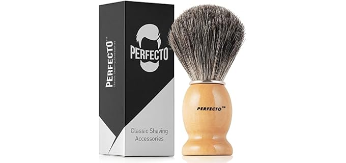 Synthetic Bristles Shaving Brush For Men, Engineered for The Best Shave of Your Life. Shaving Brush - Shave Brush for Wet Shave for Safety Razor, Double Edge Razor, Straight Razor, Shaving Razor